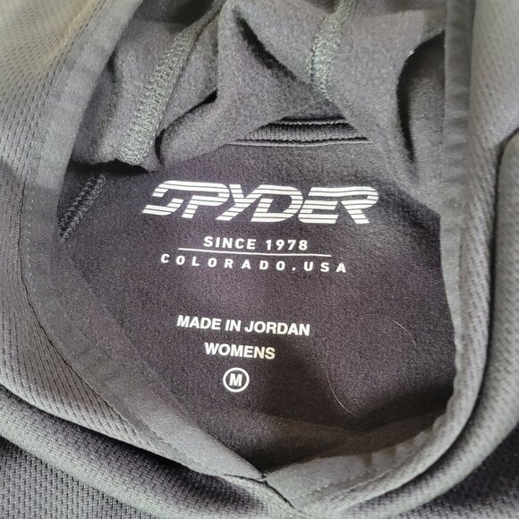 Spyder Women Black Hooded Lightweight Activewear Pullover Top Size Medium - Picture 3 of 8